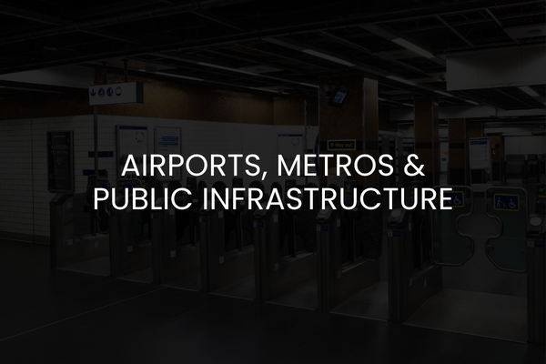 Airports, metros & public infrastructure